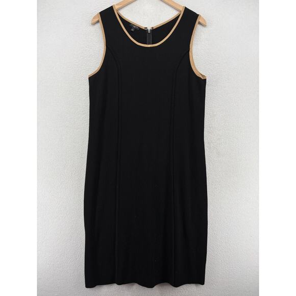 Talbots Dresses & Skirts - TALBOTS Dress X Sweater Knit Sleeveless Back Zip Scoop Neck Viscose Blend Black